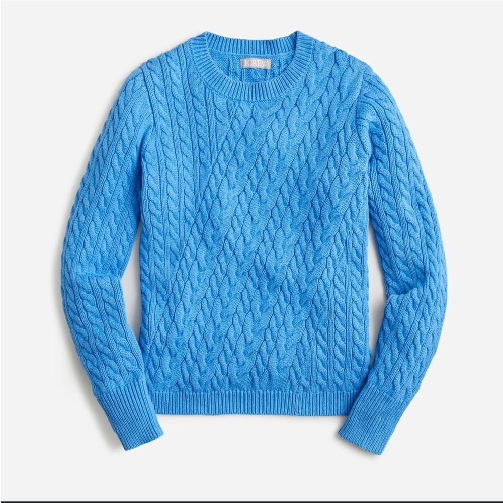 J. Crew Diagonal cable-knit sweater size XS
